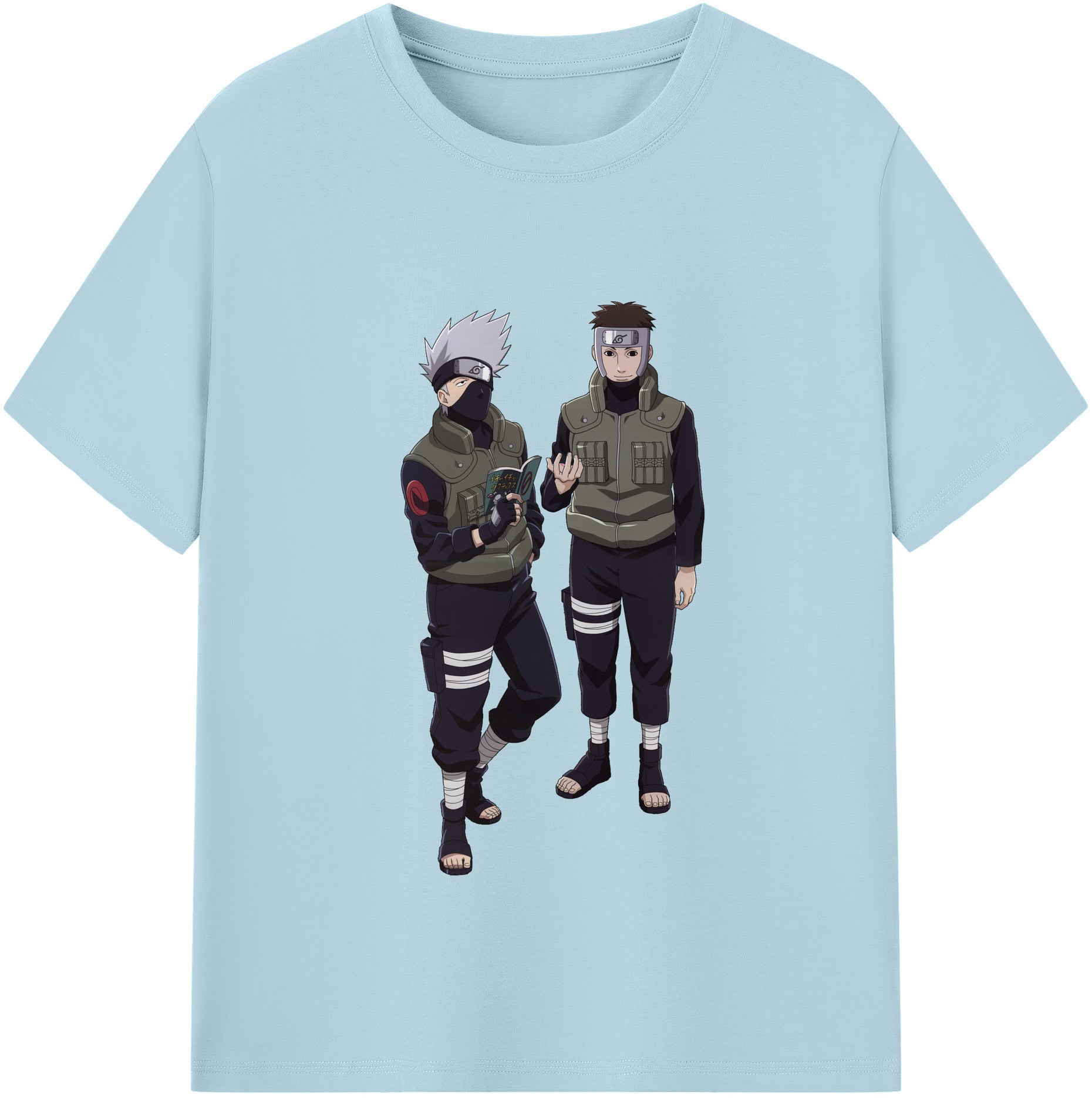 （画像用） NARUTO -ナルト- はたけ カカシ Hatake Kakashi 綿100％半袖Tシャツ（フロントプリント）